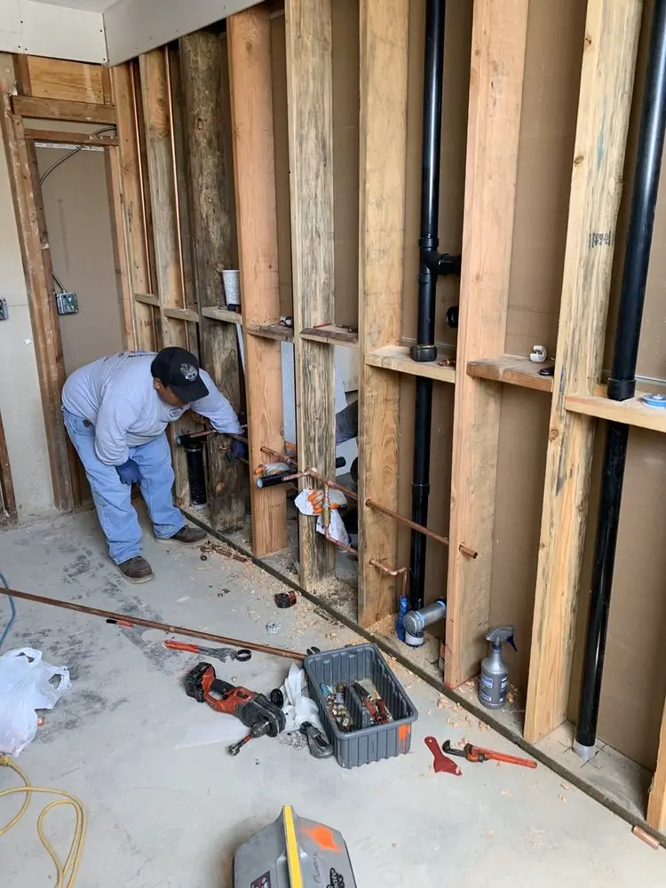 Commercial rough-in plumbing for Gas Line Repair in Topeka East